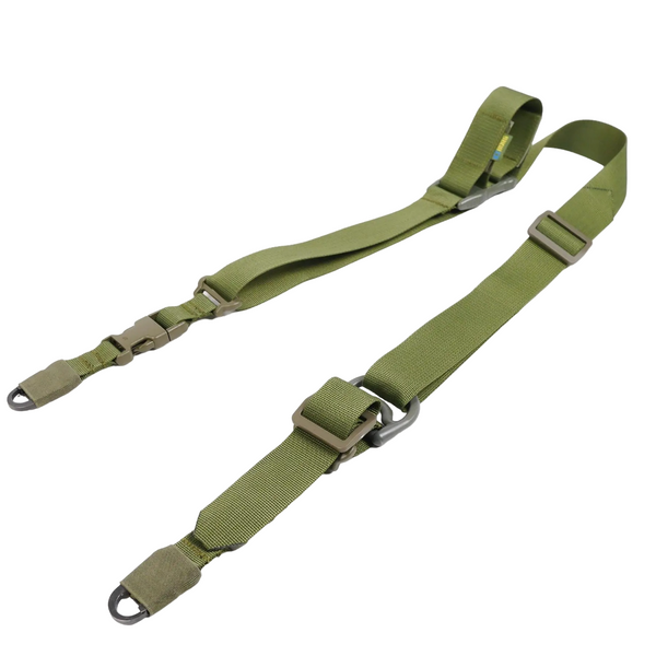 Ремінь 2-точковий Kiborg Gun Sling G-2 з пряжкою швидкого регулювання Triple-X Olive 8030 фото