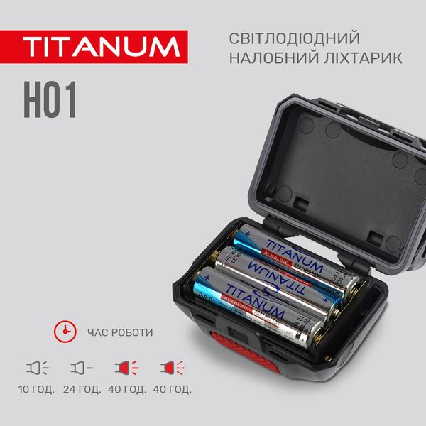 Налобный светодиодный фонарик TITANUM TLF-H01 100Lm 6500K TLF-H01 фото