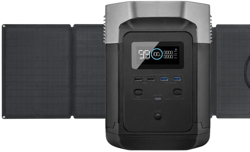 Комплект EcoFlow DELTA + 2*110W Solar Panel 731 фото