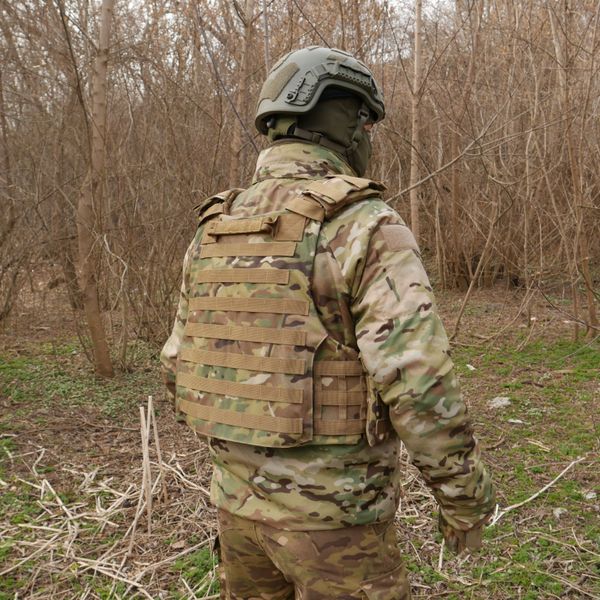 Бронежилет Militex Modular X-1 (Збільшена площа захисту) Multicam (без підсумків) 2041 фото