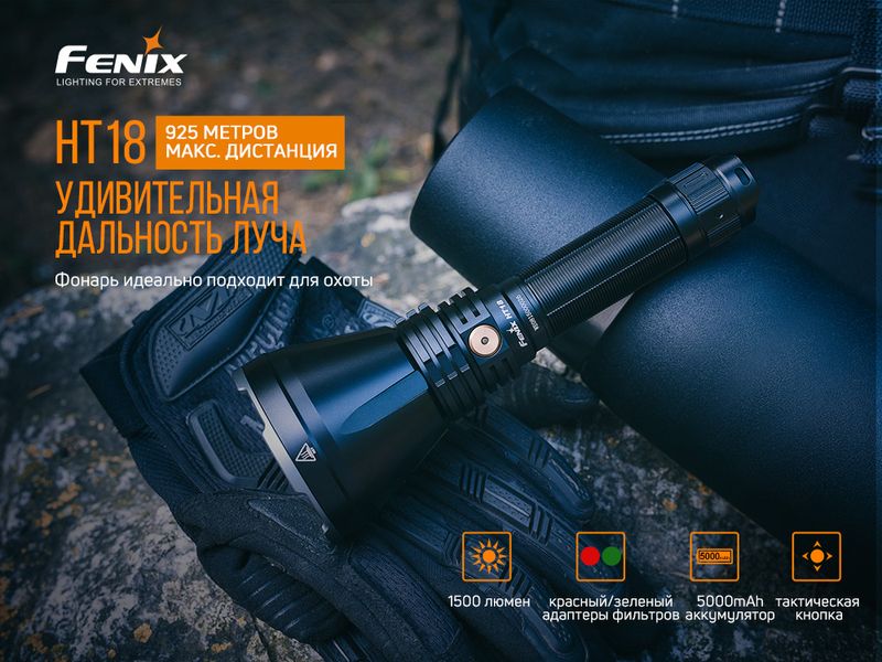 Фонарь ручной Fenix HT18 47685 фото