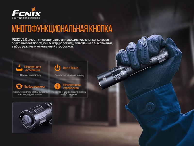 Ліхтар ручний Fenix PD32 V2.0 52365 фото