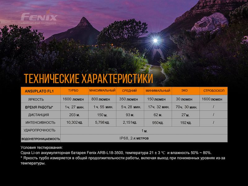 Фонарь ручной Fenix E30R Cree XP-L HI LED 45406 фото