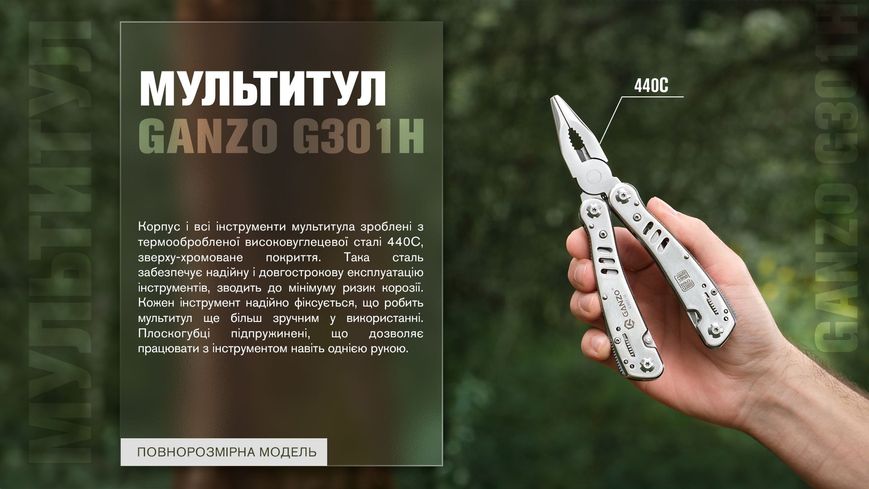 Мультитул Multi Tool Ganzo G301-H 44713 фото