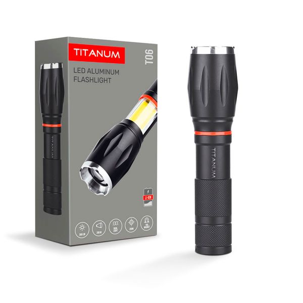 Портативный светодиодный фонарик TITANUM TLF-T06 300Lm 6500K TLF-T06 фото