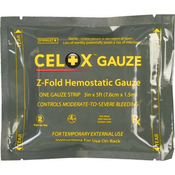 Гемостатический стиральный бинт Z-Fold Celox Gauze (1,5 м) НФ-00001923 фото