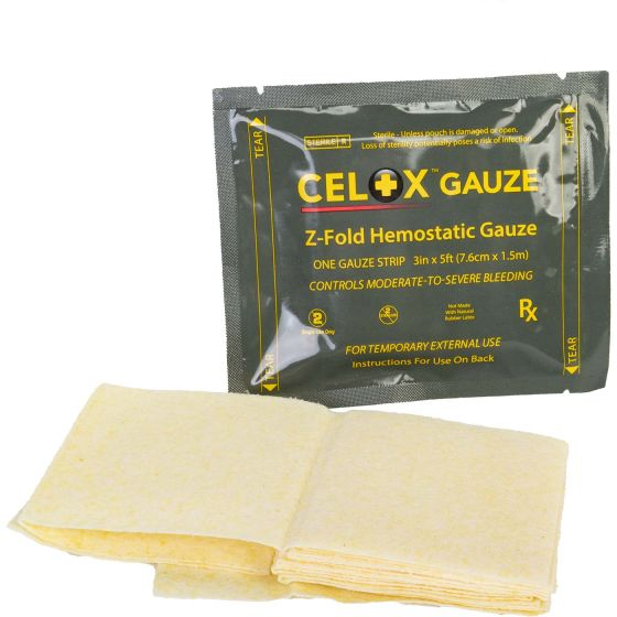 Гемостатичний стирильний бинт Z-Fold Celox Gauze (1,5 м) НФ-00001923 фото