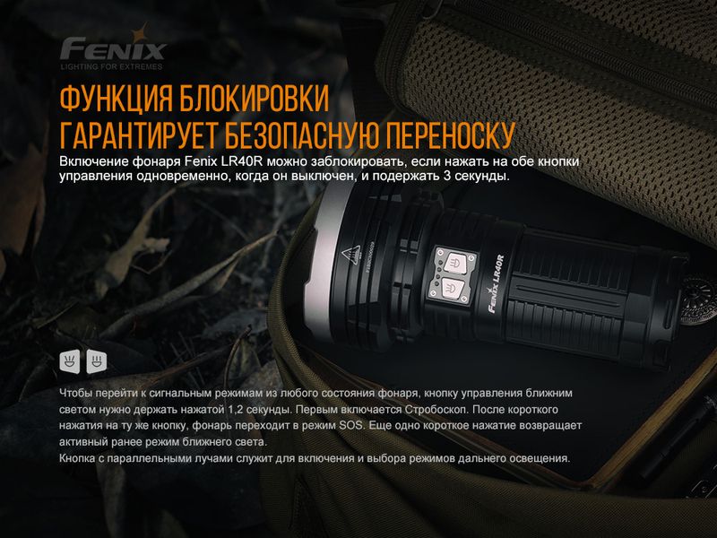 Ліхтар ручний Fenix LR40R 45426 фото