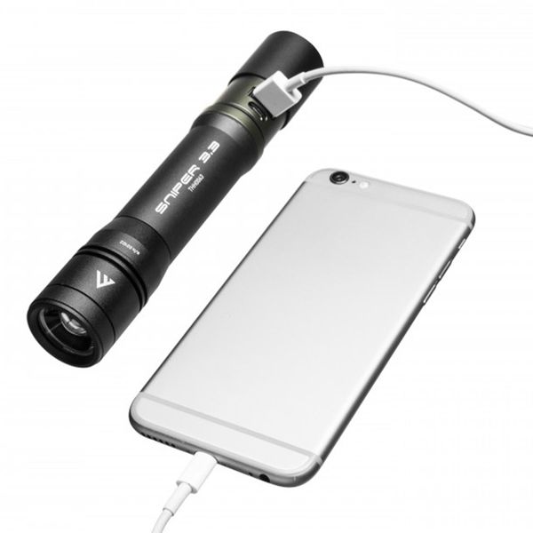 Ліхтар тактичний Mactronic Sniper 3.3 (1000 Lm) Focus Powerbank USB Rechargeable (THH0063) DAS301749 фото