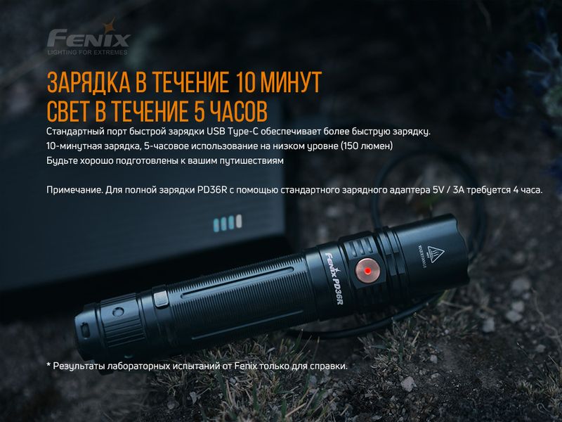 Фонарь ручной Fenix PD36R 45439 фото