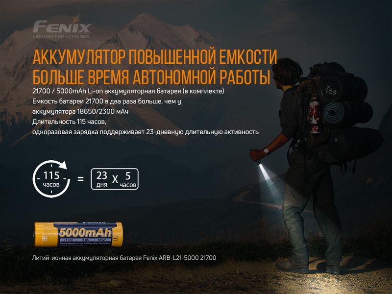 Фонарь ручной Fenix PD36R 45439 фото