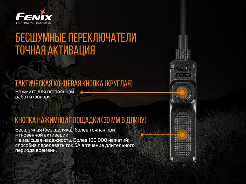 Выносная тактическая кнопка Fenix AER-02 V2.0 45445 фото