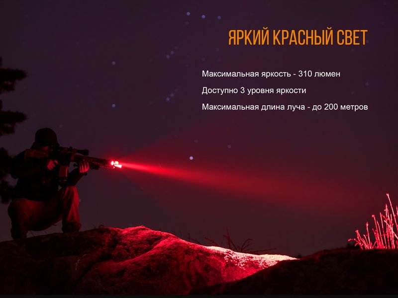 Фонарь ручной Fenix TK25 Red 44743 фото