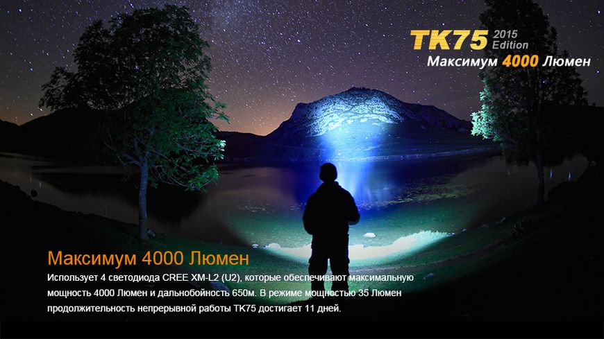 Фонарь ручной Fenix TK75 U2 2015 44751 фото