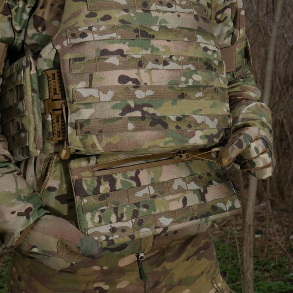 Захист живота (кишківник) з балістичним пакетом 1 клас захисту Militex cordura USA Multicam 17003 фото