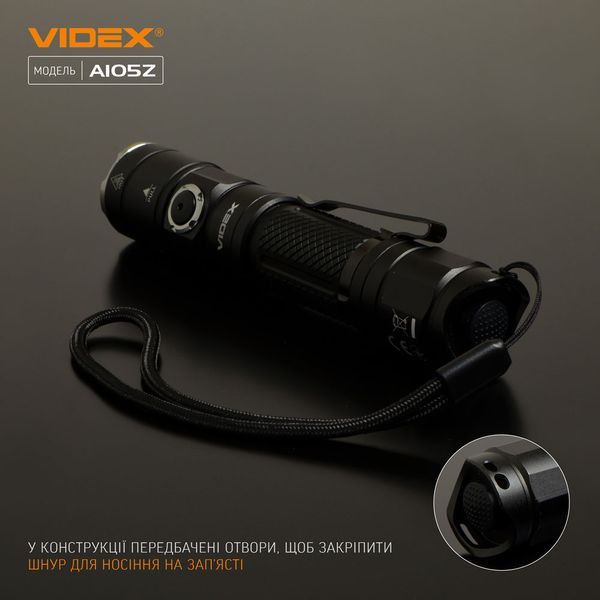 Портативный светодиодный фонарик VIDEX VLF-A105Z 1200Lm 5000K VLF-A105Z фото