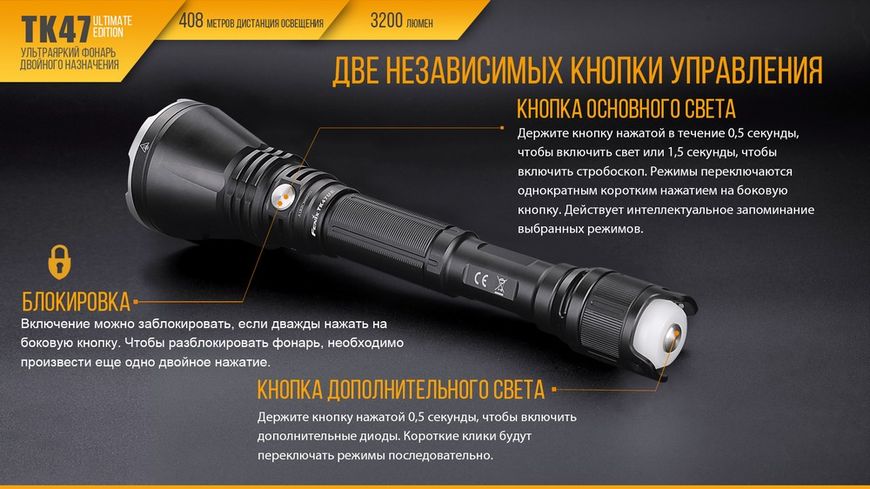 Фонарь ручной Fenix TK 47UE 45289 фото