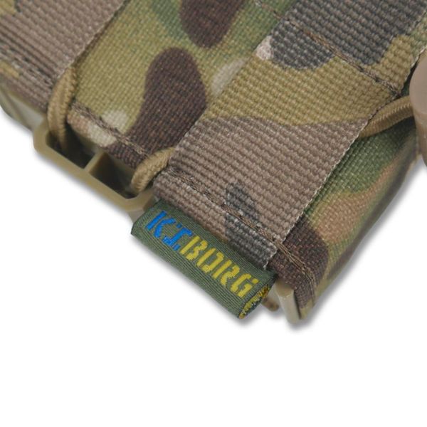 Жесткий усиленный тактический подсумок Kiborg GU Single Mag Pouch Multicam 1995 фото