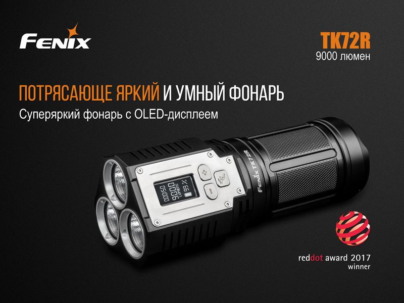 Фонарь ручной Fenix TK72R 3 Cree XHP70 45654 фото