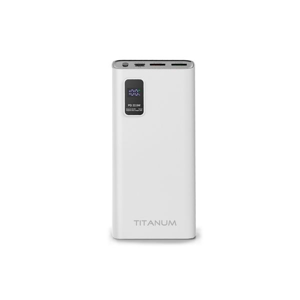 Повербанк TITANUM 727S 20000mAh 22.5W White TPB-727S-W фото