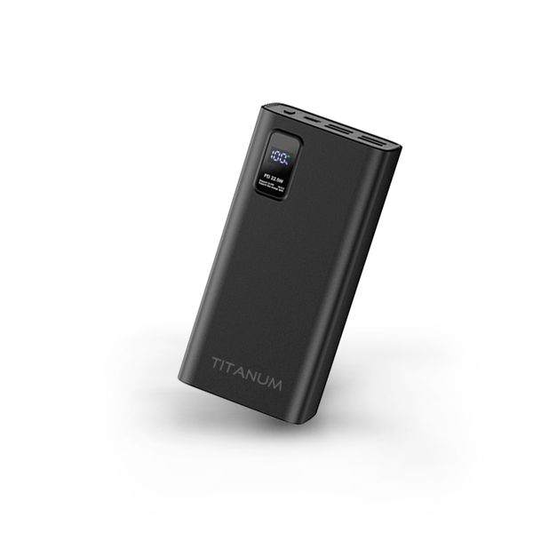 Повербанк TITANUM 728S 30000mAh 22.5W Black TPB-728S-B фото