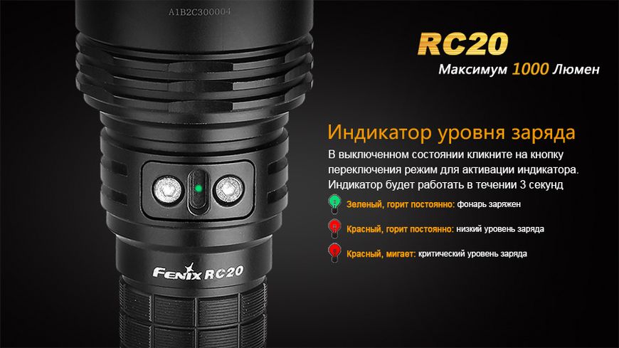 Фонарь ручной Fenix RC20 XM-L2 U2 45738 фото