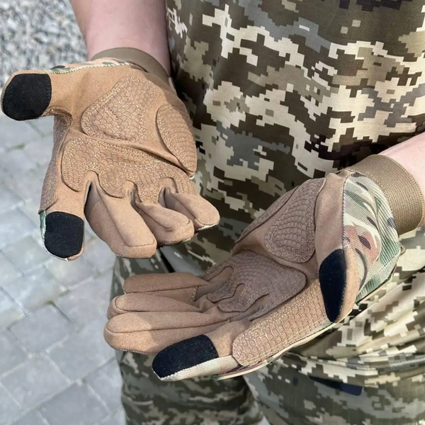 Перчатки тактические Helikon-Tex Range Tactical Gloves - PenCott WildWood/Coyote A, размер S 67312 фото