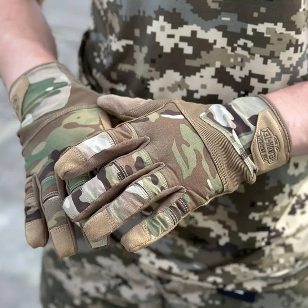 Рукавички тактичні Helikon-Tex Range Tactical Gloves - PenCott WildWood / Coyote A, розмір S 67312 фото