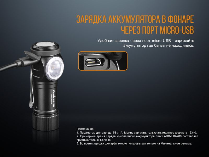 Фонарь ручной Fenix LD15R Cree XP-G3 44963 фото