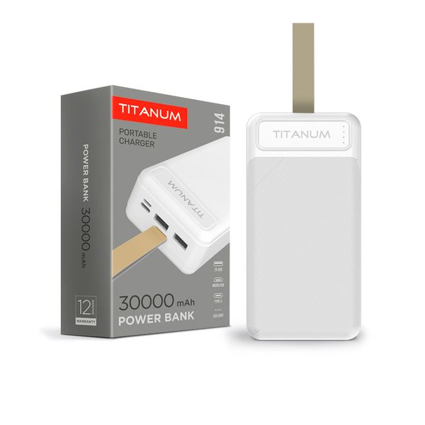 Повербанк TITANUM 914 White 30000mAh TPB-914-W фото