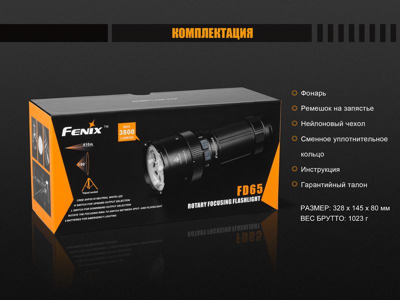 Фонарь ручной Fenix FD65 44461 фото