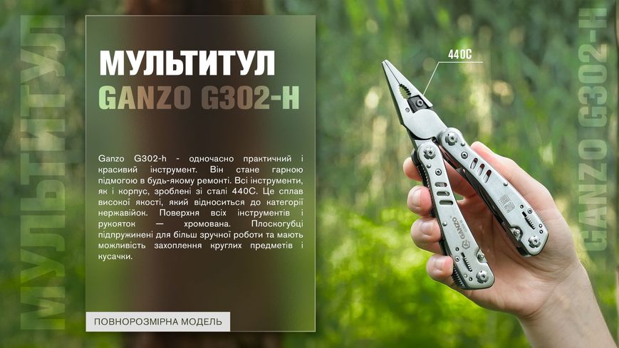 Мультитул Multi Tool Ganzo G302-H 45741 фото