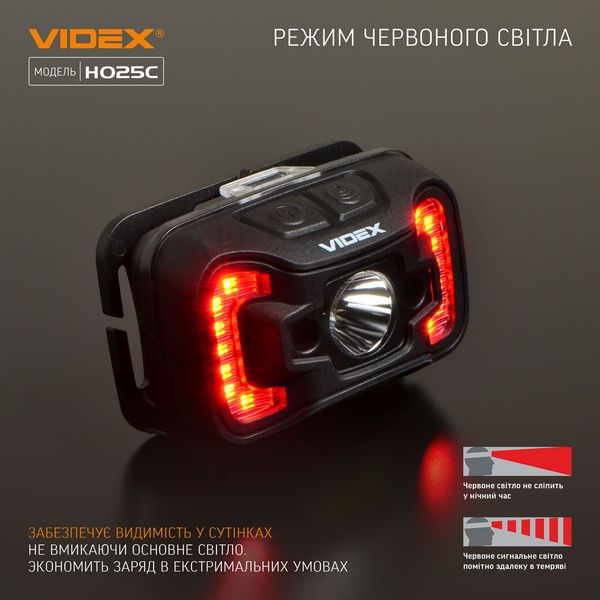 Налобный светодиодный фонарик VIDEX VLF-H025C 310Lm 5000K VLF-H025C фото