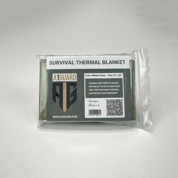 Термоодеяло A1G Survival Blanket - OD Green 49-468-54 фото