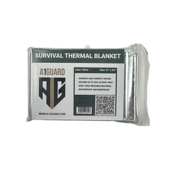 Термоковдра A1G Survival Blanket - Silver 49-468-53 фото