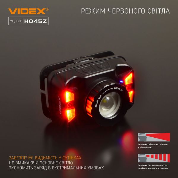 Налобный светодиодный фонарик VIDEX VLF-H045Z 270Lm 5000K VLF-H045Z фото