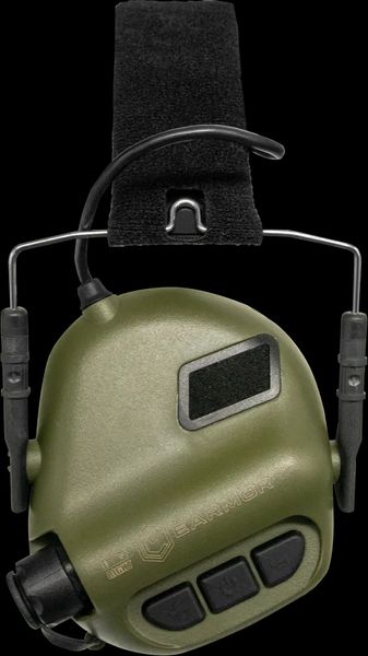 Активные шумоподавляющие наушники EARMOR M31 Olive с универсальным креплением 7038 фото