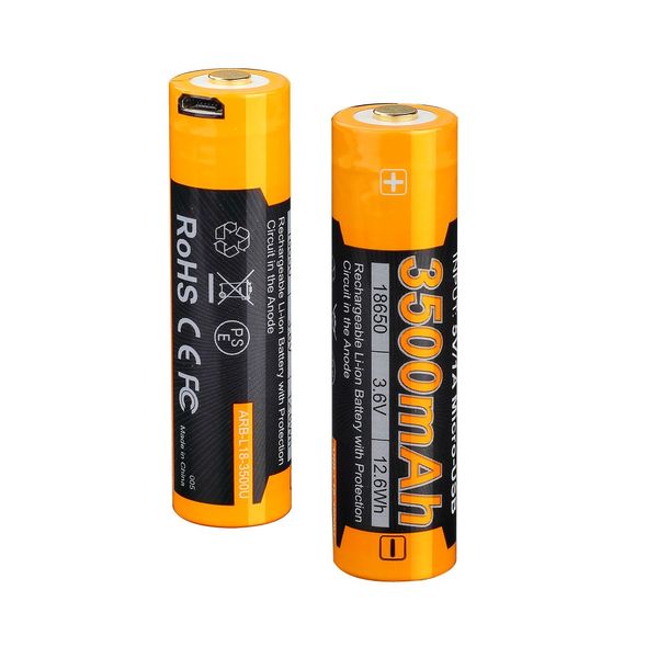 Аккумулятор 18650 Fenix (3500 mAh) micro usb зарядка 45951 фото