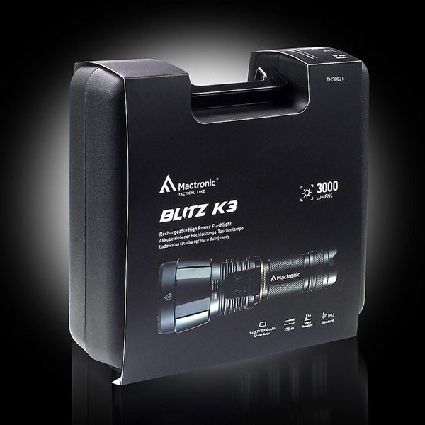 Ліхтар тактичний Mactronic Blitz K3 (3000 Lm) Rechargeable (THS0021) DAS301714 фото