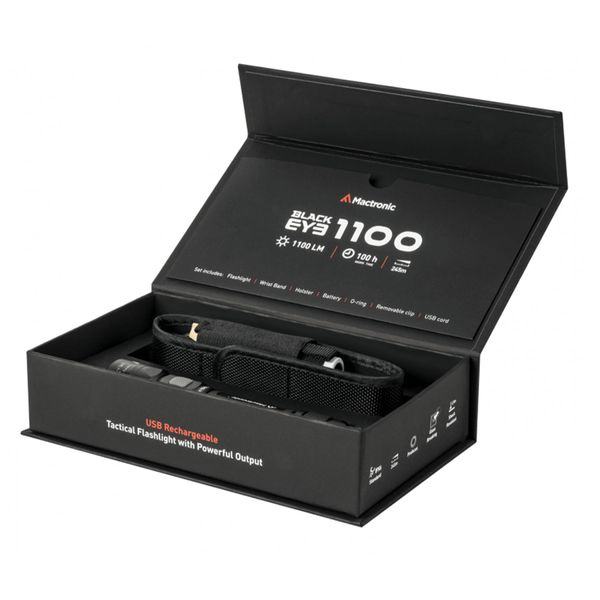 Фонарь тактический Mactronic Black Eye 1100 (1100 Lm) USB Rechargeable (THH0043) DAS301498 фото