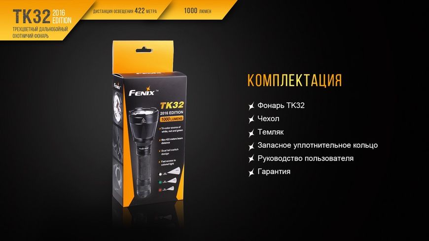 Фонарь ручной Fenix TK32 2016 44980 фото