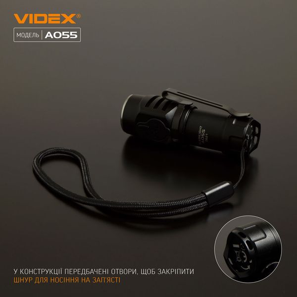 Портативний світлодіодний ліхтарик VIDEX VLF-A055 600Lm 5700K VLF-A055 фото