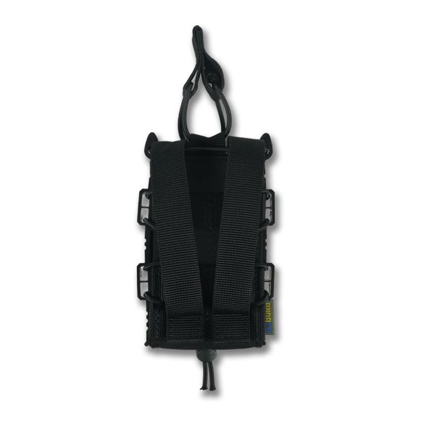 Жорсткий посилений тактичний підсумок Kiborg GU Single Mag Pouch Black 4059 фото