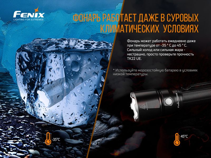 Фонарь ручной Fenix TK22UE 46207 фото