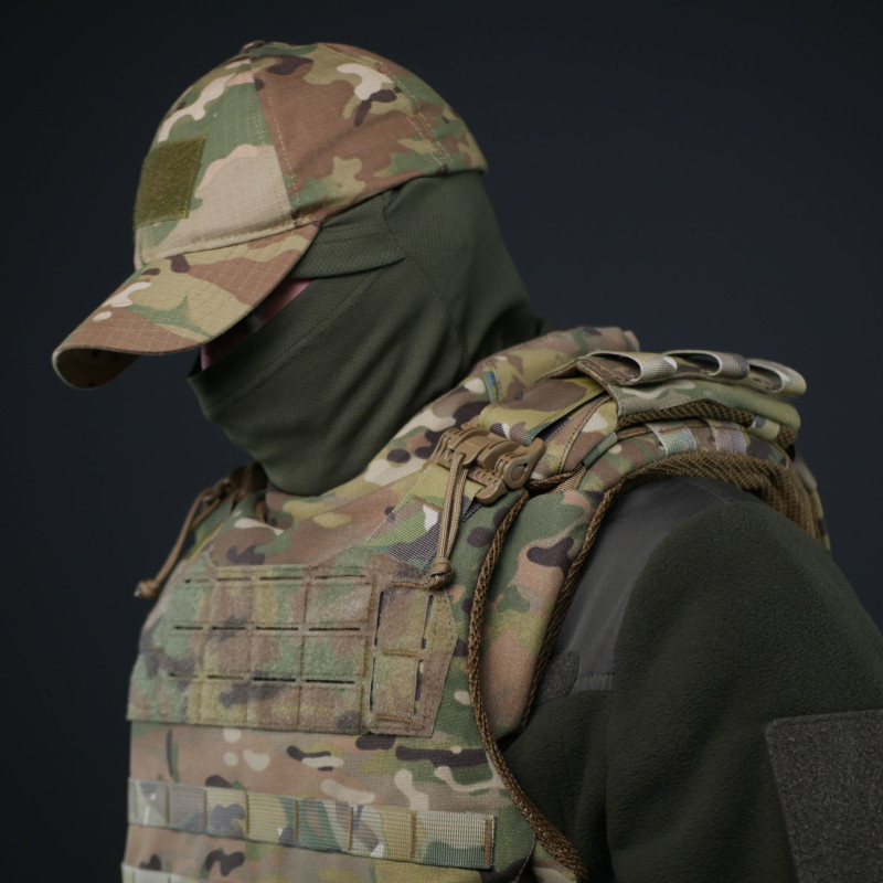 Защита шеи Kiborg (Мультикам, баллистический пакет 2 класс)