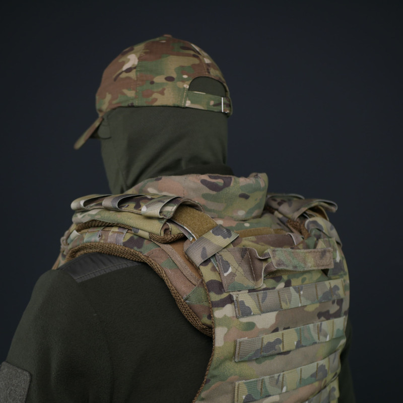 Защита шеи Kiborg (Мультикам, баллистический пакет 2 класс)