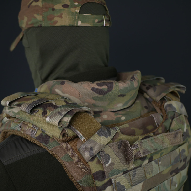 Защита шеи Kiborg (Мультикам, баллистический пакет 1 класс)