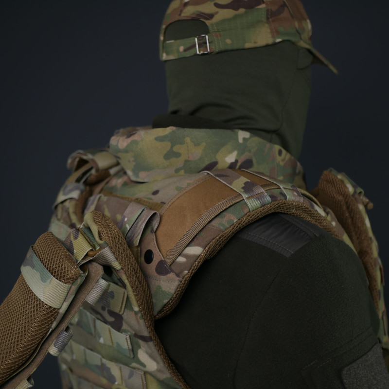 Защита шеи Kiborg (Мультикам, баллистический пакет 2 класс)