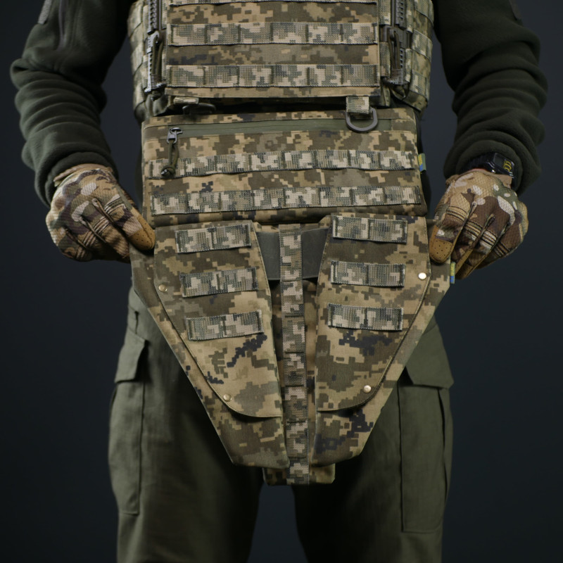 Потрійний захист паху Kiborg (Піксель, балістичний пакет 1 клас Militex)