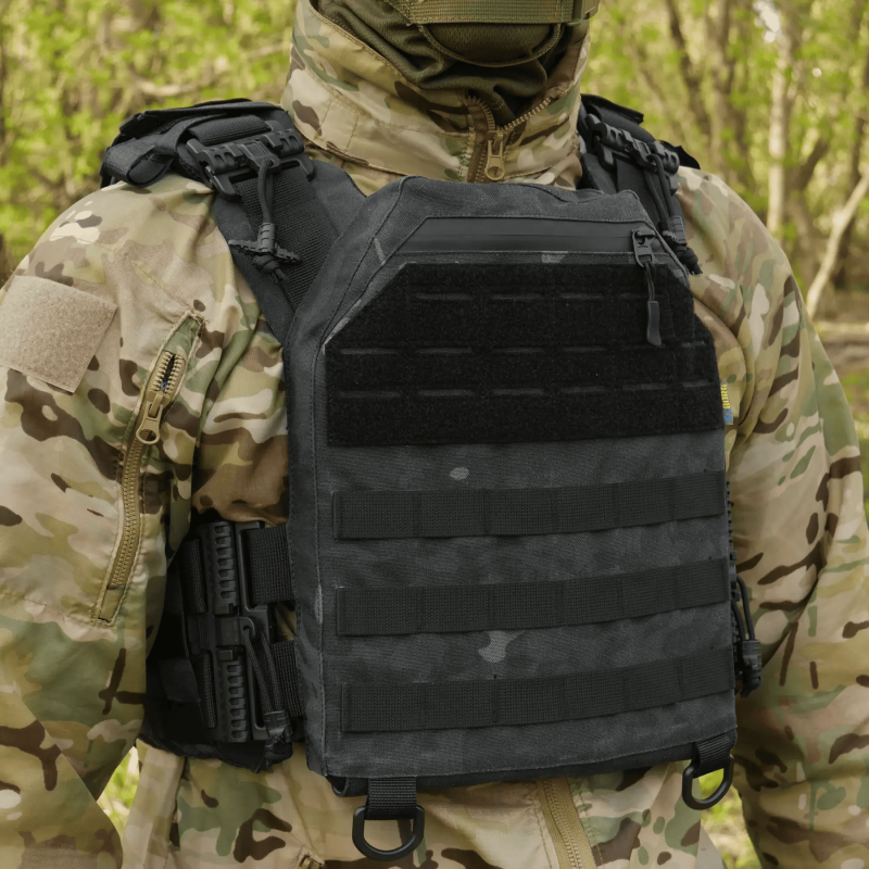 Плитоноска Kiborg GU gen.1 Черный Мультикам (с NIR-пропиткой)